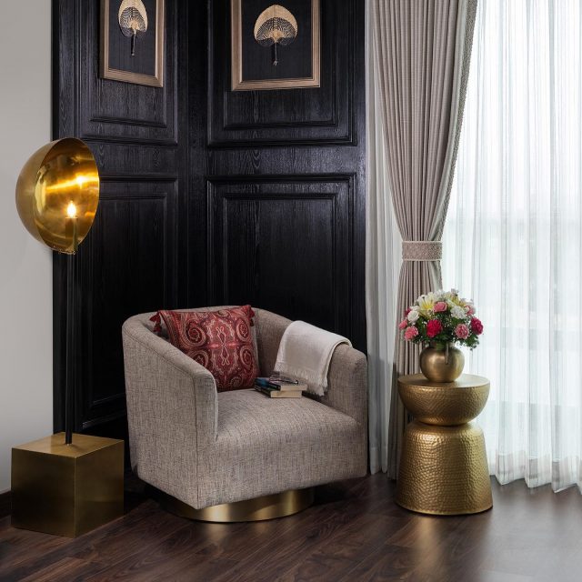A bit of Indian ingenuity and a pinch of global modernity make the The Bloom Project a perfect combination for an urban lifestyle. The Master suite room boasts a play of distinctive materials - metal, wood and textiles through the Exquisite Moon Floor Lamp, Cinnamon Sideboard and the Nile Swivel Chair. 

Interiors by: @keerthi_sageliving
Furniture / Lighting & Decor: Sage Living & WA Bespoke

#SageLiving #LifeAtHome #WaBespoke #custommade 

------------

#interiorproject #interioroftheday #interiordecor #interiorstyling #cornersofmyhome #interiordesignideas #interior #interiorinspiration #luxuryfurniture #bespokedesign #bespokefurniture #bedroomdecor #luxuryinteriors #minimal #minimalhome #lighting #floorlamp #aesthetic #aestheticedits #homedesign #homedecor #decor